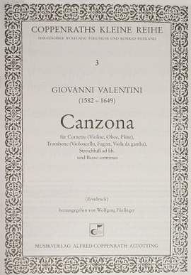 Valentini: Canzona