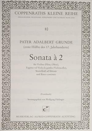 Grunde: Sonata a 2 (FDur)