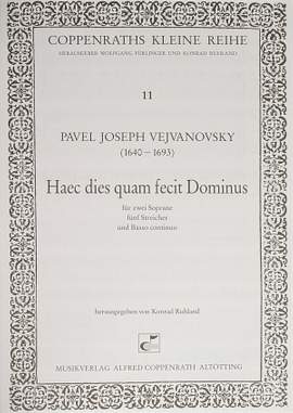Vejvanovsky: Haec dies quam fecit Dominus