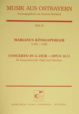 Königsperger: Concerto in GDur (Op.18. Jan; GDur)