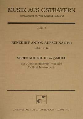 Aufschnaiter: Serenade Nr. III in gMoll (gMoll)