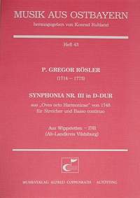 Rösler: Synphonia Nr. III in DDur (DDur)