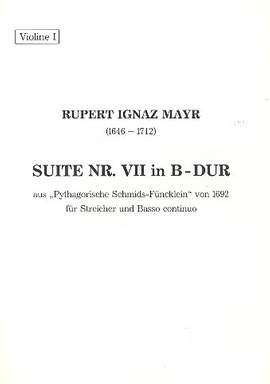 Mayr: Suite Nr. VII in B-Dur (B-Dur): violin 1 part