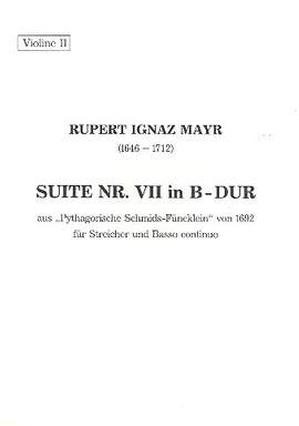 Mayr: Suite Nr. VII in B-Dur (B-Dur): violin 2 part