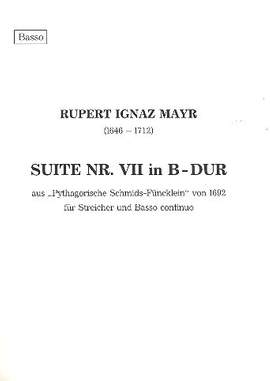 Mayr: Suite Nr. VII in B-Dur (B-Dur): continuo part