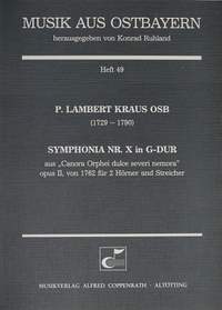 Kraus: Symphonia Nr. X in G-Dur (Op.2; G-Dur)