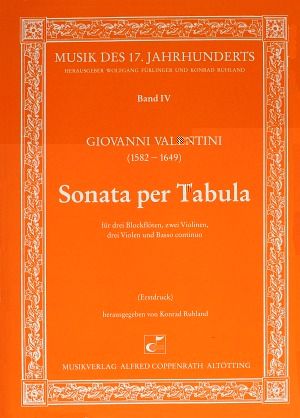 Valentini: Sonata per Tabula