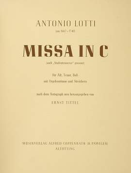 Lotti: Missa in C (CDur)
