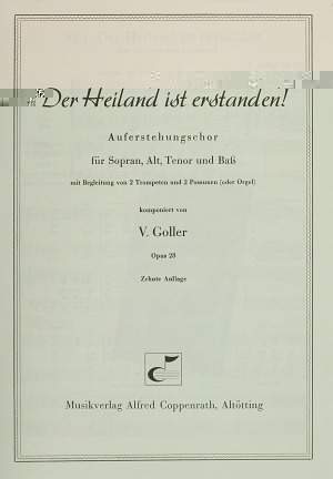 Goller: Goller, Der Heiland ist erstanden