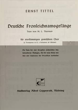 Tittel: Deutsche Fronleichnamsgesänge