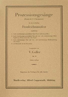 Goller: Goller, Prozessionsgesänge