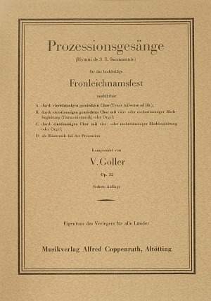Goller: Goller, Prozessionsgesänge