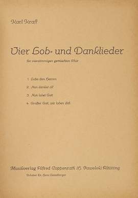 Kraft: Kraft, 4 Lob und Danklieder