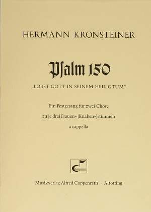 Kronsteiner: Psalm 150 (FDur)