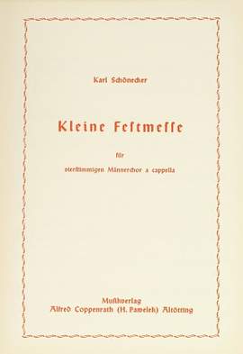 Schönecker: Kleine Festmesse