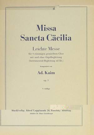 Kaim: Missa Sancta Cäcilia (G-Dur)