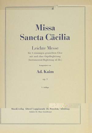 Kaim: Missa Sancta Cäcilia (GDur)