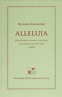 Kronsteiner: Alleluja. Jubilus-Chorsätze zu deutschen Kirchenliedern