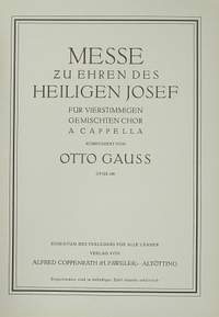 Gauß: Messe zu Ehren des heiligen Josef (Op.140; GDur)