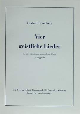 Kronberg: Vier geistliche Lieder (Coro SATB)
