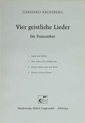 Kronberg: Vier geistliche Lieder (SSA)