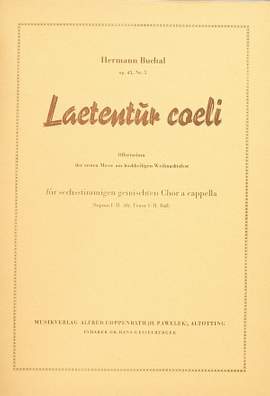 Buchal: Laetentur caeli (Op.45 no. 5; ADur)