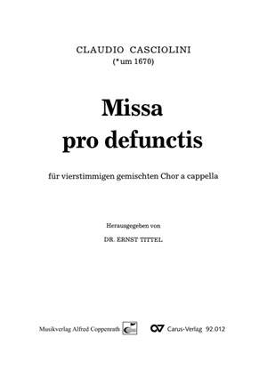 Casciolini: Missa pro defunctis