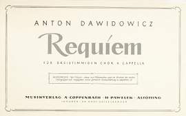 Dawidowicz: Requiem (dMoll)