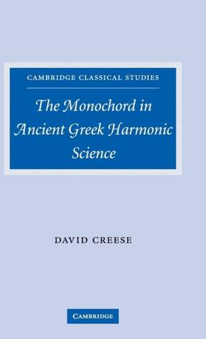 The Monochord in Ancient Greek Harmonic Science