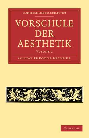 Vorschule der Aesthetik Volume 2