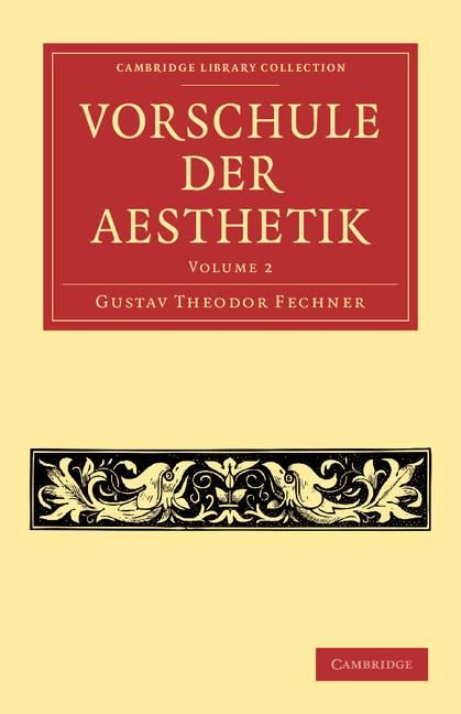 Vorschule der Aesthetik Volume 2