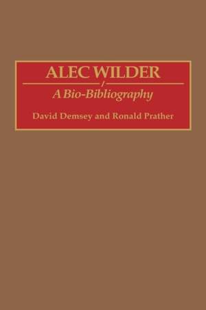 Alec Wilder: A Bio-Bibliography