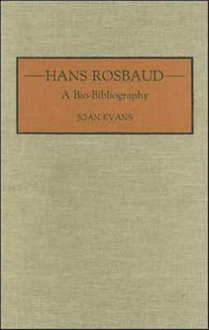 Hans Rosbaud: A Bio-Bibliography