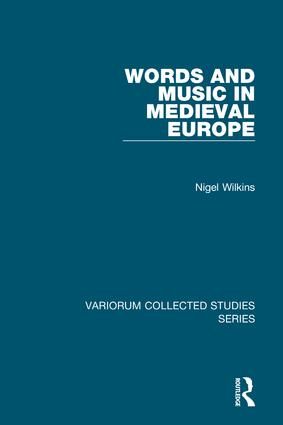 Words and Music in Medieval Europe