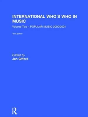 International Who's Who in Music: Popular Music