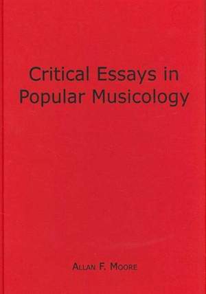 Critical Essays in Popular Musicology