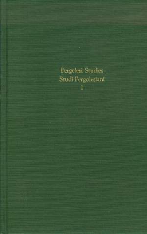Proceedings of the International Symposium: Present State of Studies on Pergolesi and His Times