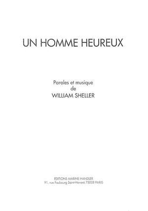William Sheller Homme Heureux Presto Sheet Music