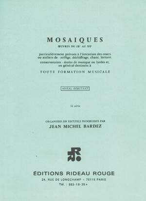 Jean-Michel Bardez: Mosaïques Niveau Débutant - 2ère Série