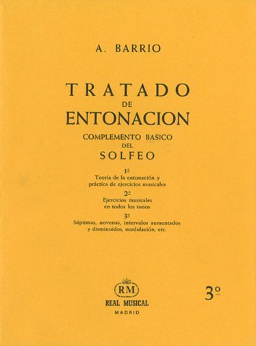 Adelino Barrio: Tratado de Entonación, 3°