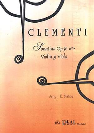 Sonatina Op.36 No.2, para Violín y Viola