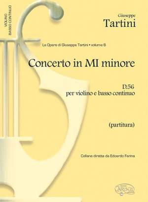 Giuseppe Tartini: Concerto in Mi Minore D 56 per Violino e BC