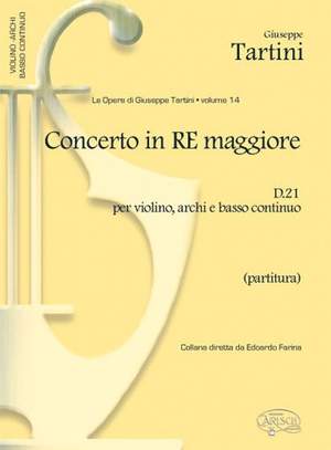 Giuseppe Tartini: Tartini Volume 14: Concerto in D Major D21