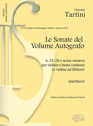 Giuseppe Tartini: Sonate del Volume Autografo, N.24-26