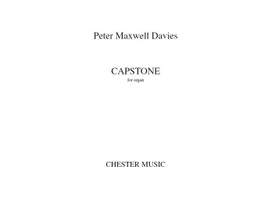 Peter Maxwell Davies: Capstone