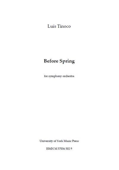 Luís Tinoco: Before Spring
