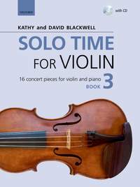 Blackwell, Kathy: Solo Time for Violin Book 3