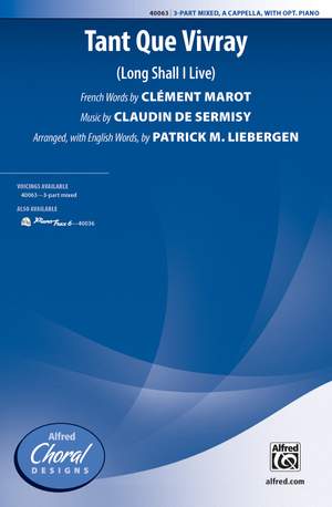 Claudin de Sermisy: Tant Que Vivray 3-Part Mixed