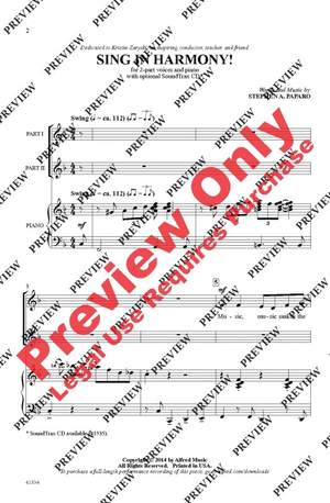 Stephen A. Paparo: Sing in Harmony!