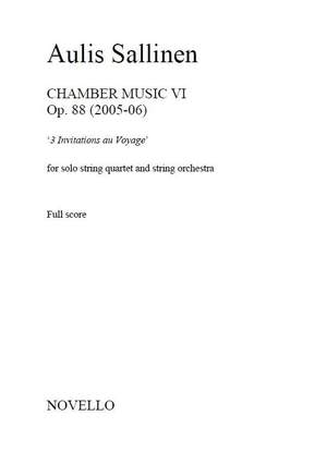 Aulis Sallinen: Chamber Music VI Op.88